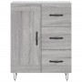 High sideboard sonoma gray plywood 69.5x34x180 cm by , Sideboards - Ref: Foro24-3198695, Price: 174,99 €, Discount: %