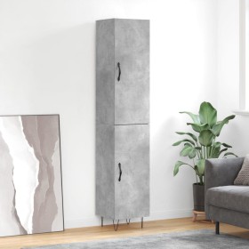 Concrete gray plywood sideboard 34.5x34x180 cm by , Sideboards - Ref: Foro24-3198821, Price: 94,91 €, Discount: %