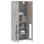 Aparador alto madera contrachapada gris hormigón 69,5x34x180 cm de , Aparadores - Ref: Foro24-3199605, Precio: 153,97 €, Desc...