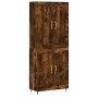 Tall smoked oak plywood sideboard 69.5x34x180 cm by , Sideboards - Ref: Foro24-3199670, Price: 139,32 €, Discount: %