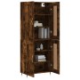 Tall smoked oak plywood sideboard 69.5x34x180 cm by , Sideboards - Ref: Foro24-3199670, Price: 139,32 €, Discount: %