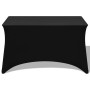 Elastic table cover 2 pcs 243x76x74 cm Black by vidaXL, Covers - Ref: Foro24-132038, Price: 31,70 €, Discount: %