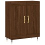 Tall oak brown plywood sideboard 69.5x34x180 cm by , Sideboards - Ref: Foro24-3199672, Price: 145,76 €, Discount: %