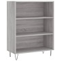 Aparador alto madera contrachapada gris sonoma 69,5x34x180 cm de , Aparadores - Ref: Foro24-3198759, Precio: 136,99 €, Descue...