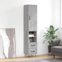 Tall Sonoma gray plywood sideboard 34.5x34x180 cm by , Sideboards - Ref: Foro24-3198951, Price: 99,11 €, Discount: %