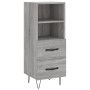 Tall Sonoma gray plywood sideboard 34.5x34x180 cm by , Sideboards - Ref: Foro24-3198951, Price: 99,11 €, Discount: %