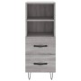 Tall Sonoma gray plywood sideboard 34.5x34x180 cm by , Sideboards - Ref: Foro24-3198951, Price: 99,11 €, Discount: %