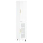 High glossy white plywood sideboard 34.5x34x180 cm by , Sideboards - Ref: Foro24-3200371, Price: 102,99 €, Discount: %