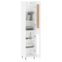 High glossy white plywood sideboard 34.5x34x180 cm by , Sideboards - Ref: Foro24-3200371, Price: 102,99 €, Discount: %