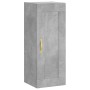 Aparador de madera contrachapada gris hormigón 34,5x34x180 cm de , Aparadores - Ref: Foro24-3200373, Precio: 91,48 €, Descuen...