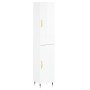 High glossy white plywood sideboard 34.5x34x180 cm by , Sideboards - Ref: Foro24-3200435, Price: 102,99 €, Discount: %