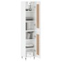 High glossy white plywood sideboard 34.5x34x180 cm by , Sideboards - Ref: Foro24-3200435, Price: 102,99 €, Discount: %