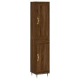 Aparador alto madera contrachapada roble marrón 34,5x34x180 cm de , Aparadores - Ref: Foro24-3200440, Precio: 97,93 €, Descue...