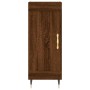 Aparador alto madera contrachapada roble marrón 34,5x34x180 cm de , Aparadores - Ref: Foro24-3200440, Precio: 99,17 €, Descue...