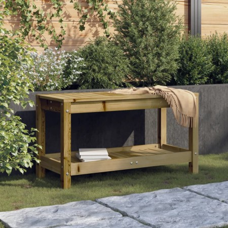 Solid pine wood garden bench 82.5x35x45 cm by , garden benches - Ref: Foro24-832381, Price: 79,99 €, Discount: %