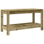 Banco de jardín de madera maciza de pino 82,5x35x45 cm de , Bancos de jardín - Ref: Foro24-832381, Precio: 79,58 €, Descuento: %