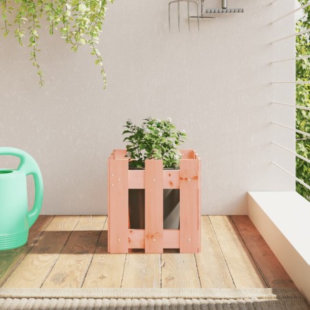 Planter with Douglas solid wood fence design 30x30x30 cm by , Pots and planters - Ref: Foro24-832445, Price: 16,47 €, Discoun...