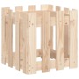 Planter with fence design solid pine wood 40x40x40 cm by , Pots and planters - Ref: Foro24-832447, Price: 20,70 €, Discount: %