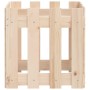 Planter with fence design solid pine wood 40x40x40 cm by , Pots and planters - Ref: Foro24-832447, Price: 20,70 €, Discount: %