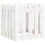 Planter fence design solid white pine wood 50x50x50 cm by , Pots and planters - Ref: Foro24-832453, Price: 30,99 €, Discount: %