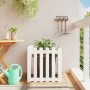 Planter fence design solid white pine wood 60x60x60 cm by , Pots and planters - Ref: Foro24-832458, Price: 38,66 €, Discount: %