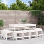 Garten-Essset 13-teilig aus massivem weißem Kiefernholz von , Gartensets - Ref: Foro24-3157722, Preis: 646,36 €, Rabatt: %