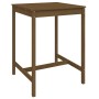 Garden table and high stools 3 pieces honey brown pine wood by , Garden sets - Ref: Foro24-3157736, Price: 205,99 €, Discount: %