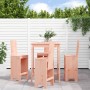 Douglas high table and garden stools 5 pieces solid wood by , Garden sets - Ref: Foro24-3157774, Price: 332,17 €, Discount: %