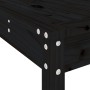 3-piece black pine wood garden table and high stools set by , Garden sets - Ref: Foro24-3157797, Price: 226,99 €, Discount: %