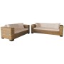 Genuine rattan 2-seater and 3-seater sofa set by vidaXL, Sofas - Ref: Foro24-274359, Price: 859,95 €, Discount: %