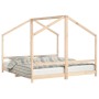 Estructura de cama de niños madera maciza de pino 2x(90x160) cm de , Cunas y camas para niños - Ref: Foro24-3200598, Precio: ...