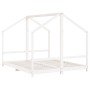 Estructura de cama para niños madera pino blanco 2x(80x200) cm de , Cunas y camas para niños - Ref: Foro24-3200587, Precio: 2...