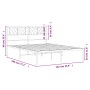 Estructura de cama con cabecero metal negro 135x190 cm de , Camas y somieres - Ref: Foro24-355462, Precio: 91,43 €, Descuento: %