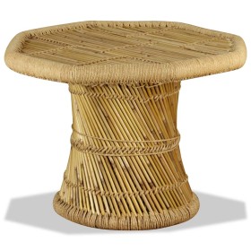 Mesa de centro octogonal de bambú 60x60x45 cm de vidaXL, Mesas de centro - Ref: Foro24-244219, Precio: 107,99 €, Descuento: %