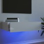 Mueble de TV con luces LED blanco con brillo 60x35x15,5 cm de , Muebles TV - Ref: Foro24-842894, Precio: 49,30 €, Descuento: %