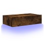 TV cabinet with LED lights smoked oak 60x35x15.5 cm by , TV Furniture - Ref: Foro24-842896, Price: 47,73 €, Discount: %