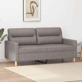 2-seater sofa in taupe gray fabric 140 cm by , Sofas - Ref: Foro24-359242, Price: 241,99 €, Discount: %