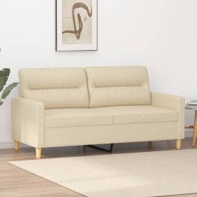 Sofá de 2 plazas de tela color crema 140 cm de , Sofás - Ref: Foro24-359237, Precio: 240,99 €, Descuento: %