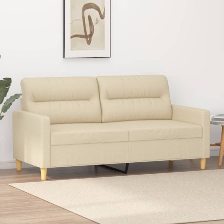 2-Sitzer-Sofa aus cremefarbenem Stoff, 140 cm von , Sofas - Ref: Foro24-359237, Preis: 240,74 €, Rabatt: %