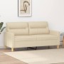 Sofá de 2 plazas de tela color crema 140 cm de , Sofás - Ref: Foro24-359237, Precio: 240,74 €, Descuento: %