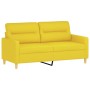 Sofá de 2 plazas de tela amarillo claro 140 cm de , Sofás - Ref: Foro24-359240, Precio: 240,74 €, Descuento: %