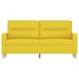 Sofá de 2 plazas de tela amarillo claro 140 cm de , Sofás - Ref: Foro24-359240, Precio: 240,74 €, Descuento: %