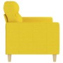 Sofá de 2 plazas de tela amarillo claro 140 cm de , Sofás - Ref: Foro24-359240, Precio: 240,74 €, Descuento: %