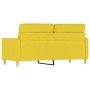 Sofá de 2 plazas de tela amarillo claro 140 cm de , Sofás - Ref: Foro24-359240, Precio: 240,74 €, Descuento: %