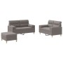 Sofagarnitur mit Kissen, 3-teilig, taupegrauer Stoff von , Sofas - Ref: Foro24-3201599, Preis: 571,95 €, Rabatt: %