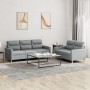 Sofagarnitur mit Kissen 2-teilig aus hellgrauem Stoff von , Sofas - Ref: Foro24-3201600, Preis: 552,73 €, Rabatt: %