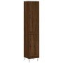 Aparador alto madera contrachapada roble marrón 34,5x34x180 cm de , Aparadores - Ref: Foro24-3199144, Precio: 99,37 €, Descue...