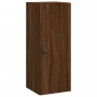 Aparador alto madera contrachapada roble marrón 34,5x34x180 cm de , Aparadores - Ref: Foro24-3199144, Precio: 99,37 €, Descue...