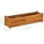 Blumenbeet aus Akazienholz 100x30x25 cm von vidaXL, Töpfe und Pflanzgefäße - Ref: Foro24-42566, Preis: 75,23 €, Rabatt: %