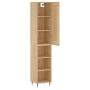 Aparador de madera contrachapada roble Sonoma 34,5x34x180 cm de , Aparadores - Ref: Foro24-3200308, Precio: 83,26 €, Descuent...